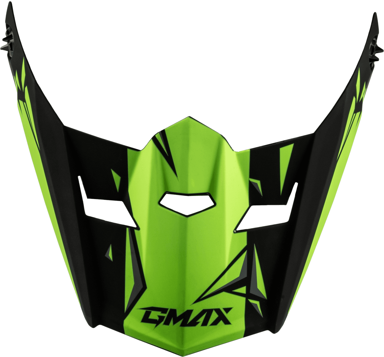 Gmax Youth MX-46Y Unstable Visor Matte Black/Green YS-YL
