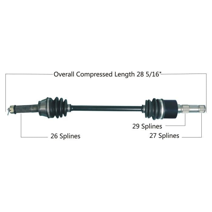 TYTANEUM OE REPLACEMENT CV AXLE POLARIS REAR LEFT