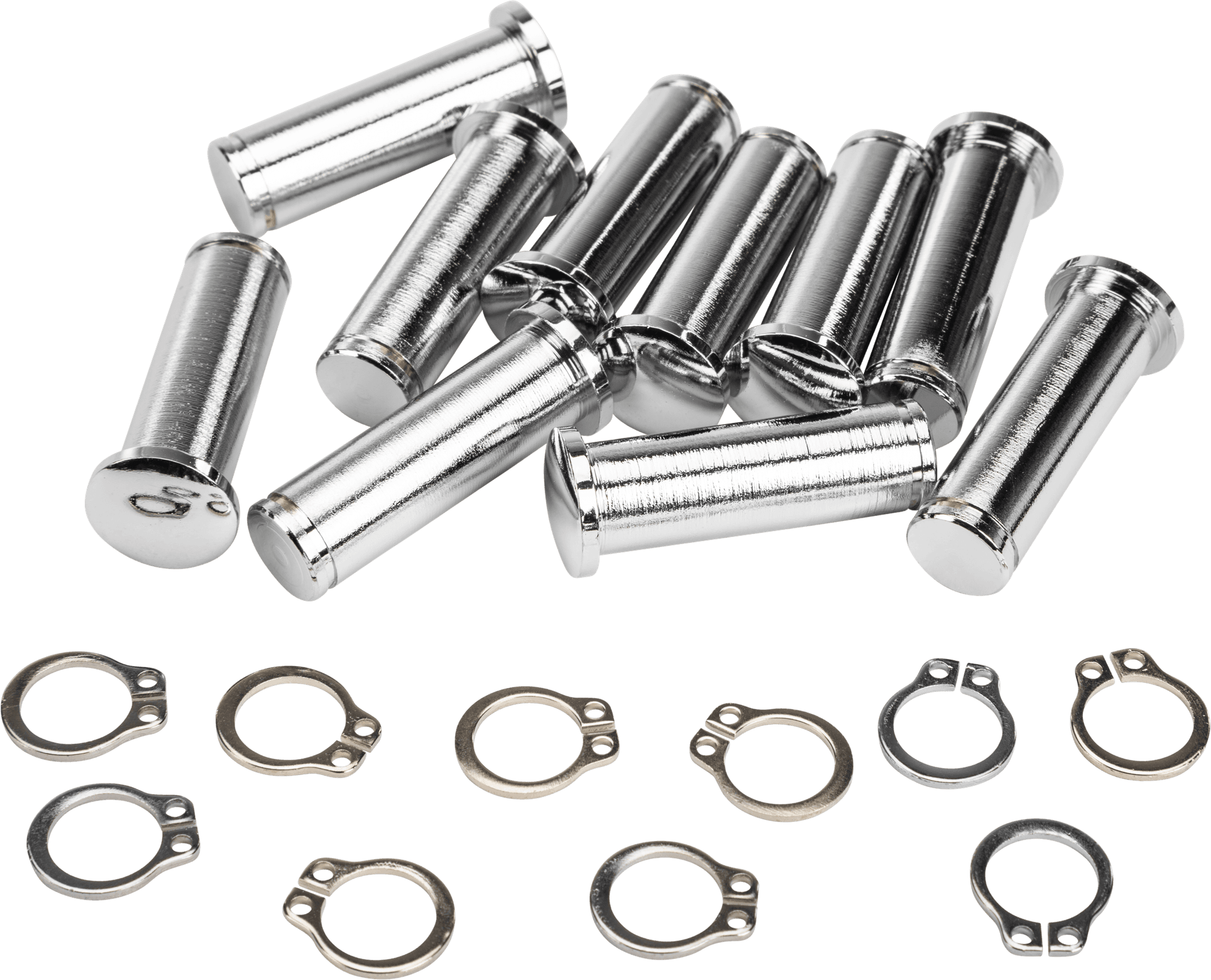 HardDrive Pivot Pin & Circlip Clutch `08-20 Flh Chrome