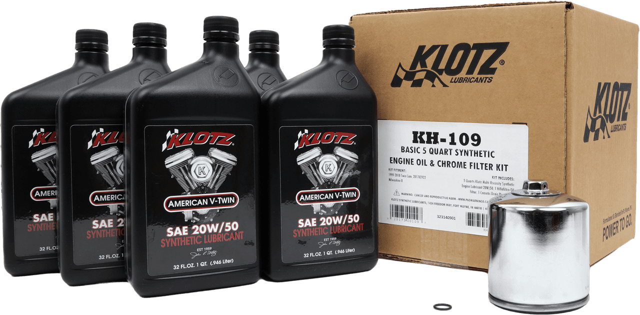 BASIC HARLEY DAVIDSON 5QT SYNTHETIC OIL CHANGE KIT