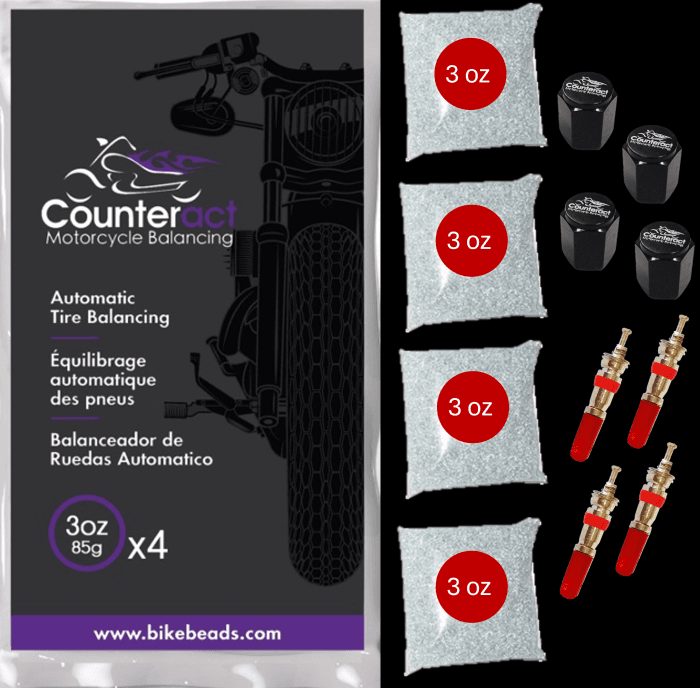 COUNTERACT BALANCE BEAD SHOP PACK (4) 3 OZ BAGS W/CORES & CAPS