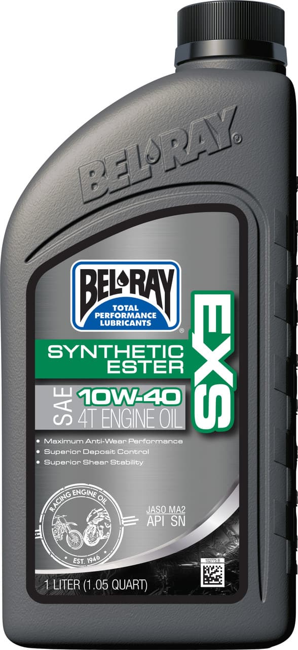 Bel-Ray Exs Full Syn Ester Oil 10W40 1LT (12/CASE Sold Each