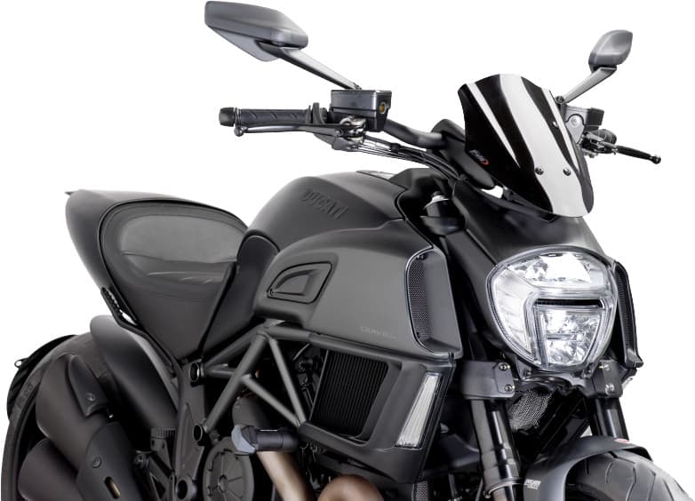 Puig Windscreen Naked New Gen Sport Black
