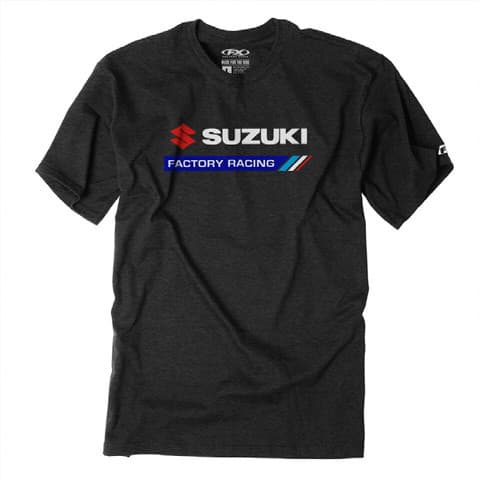 FACTORY EFFEX SUZUKI FACTORY RACING T- SHIRT / HEATHER BLACK M