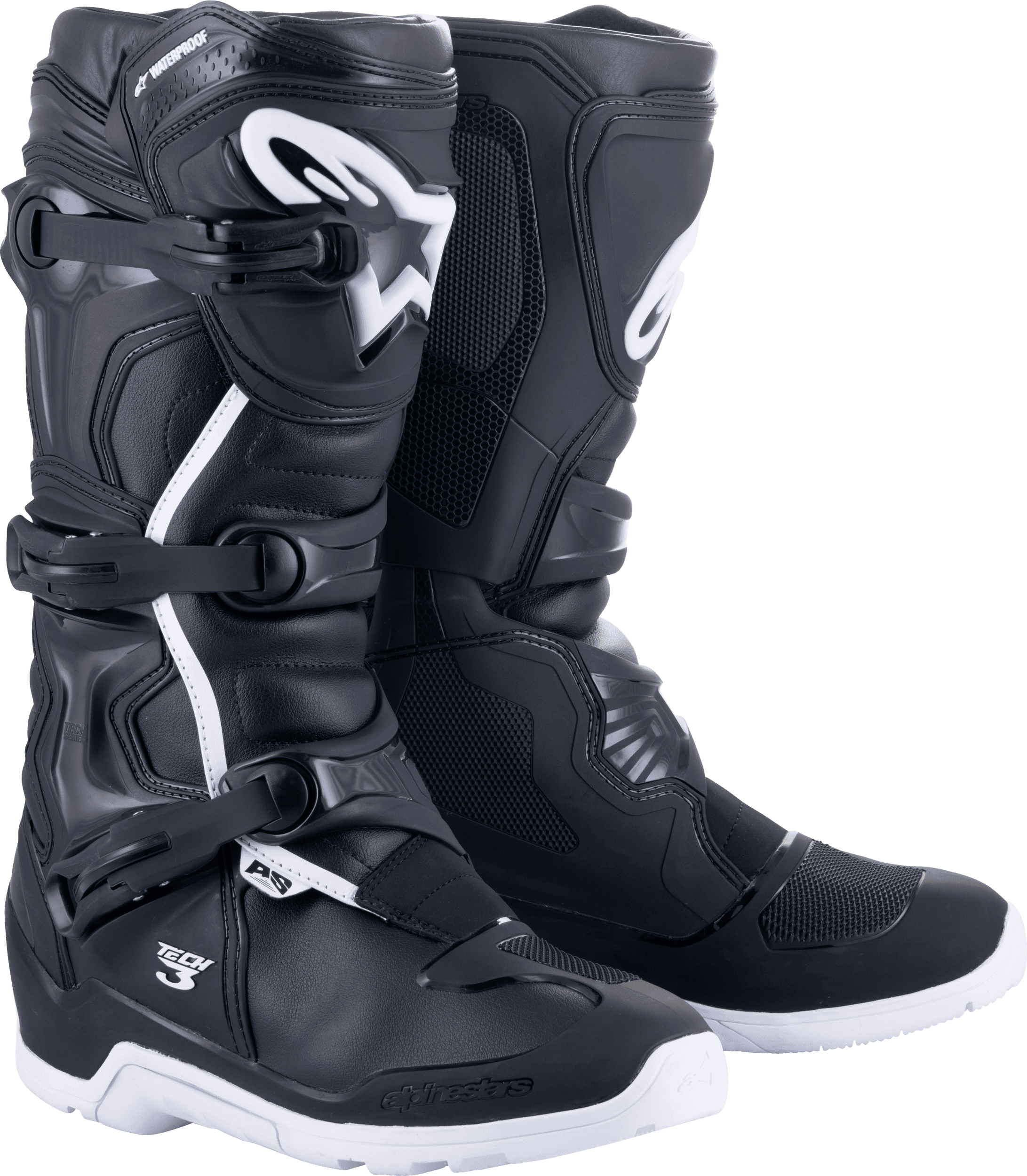 TECH 3 ENDURO WTRPRF BOOTS BLACK/WHITE SZ 12