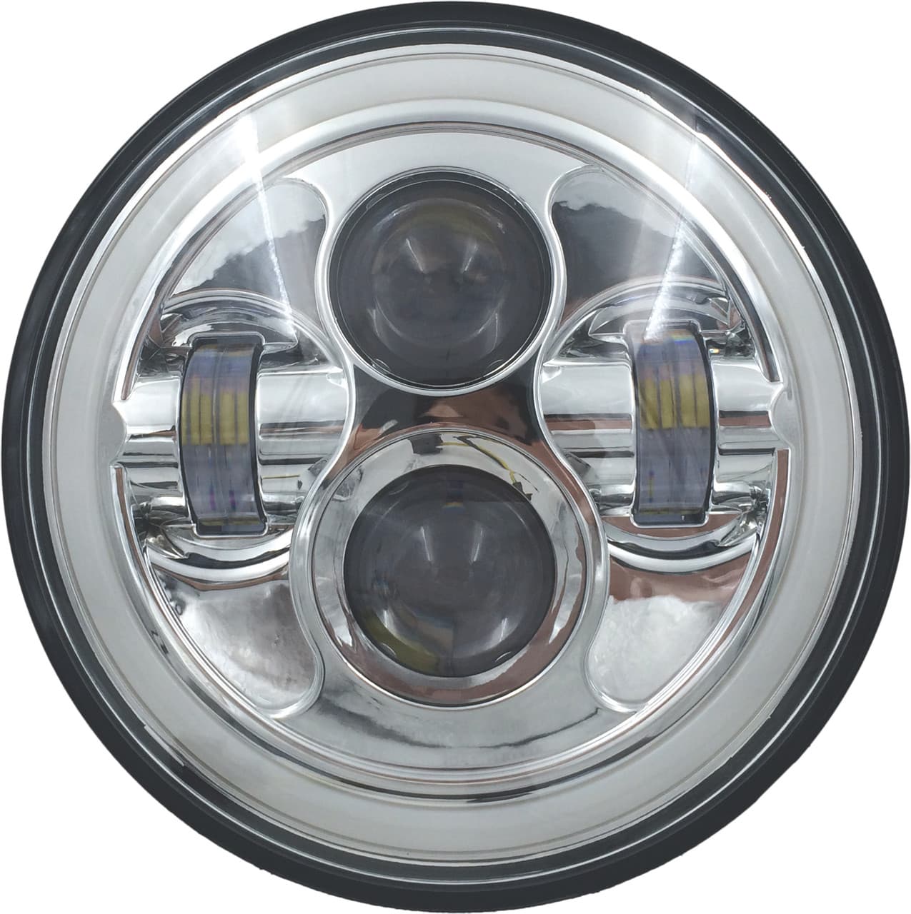 HIGH DEFINITION 7" LED HEADLIG FULL HALO CHROME