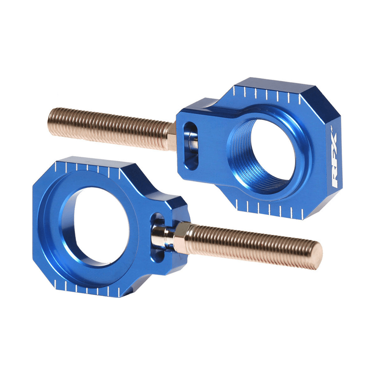 RFX Rear Axle Blocks Blue Husqvarna/KTM/Gas