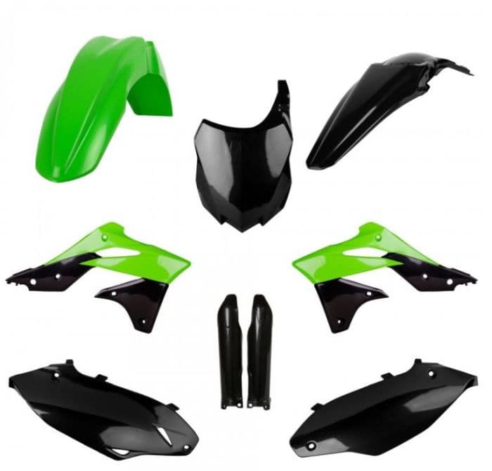 POLISPORT REPLICA PLASTIC KIT,FULL KIT KAWASAKI OEM COLOR 13