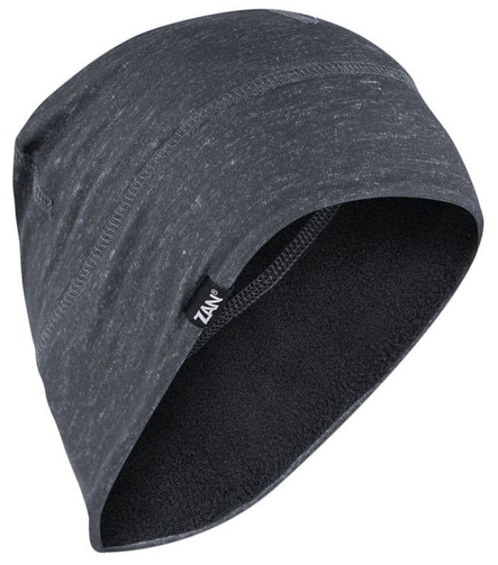 ZAN HELMET LINER/BEANIE SPORTFLEX UPF50+ FLEECE CHARCOAL
