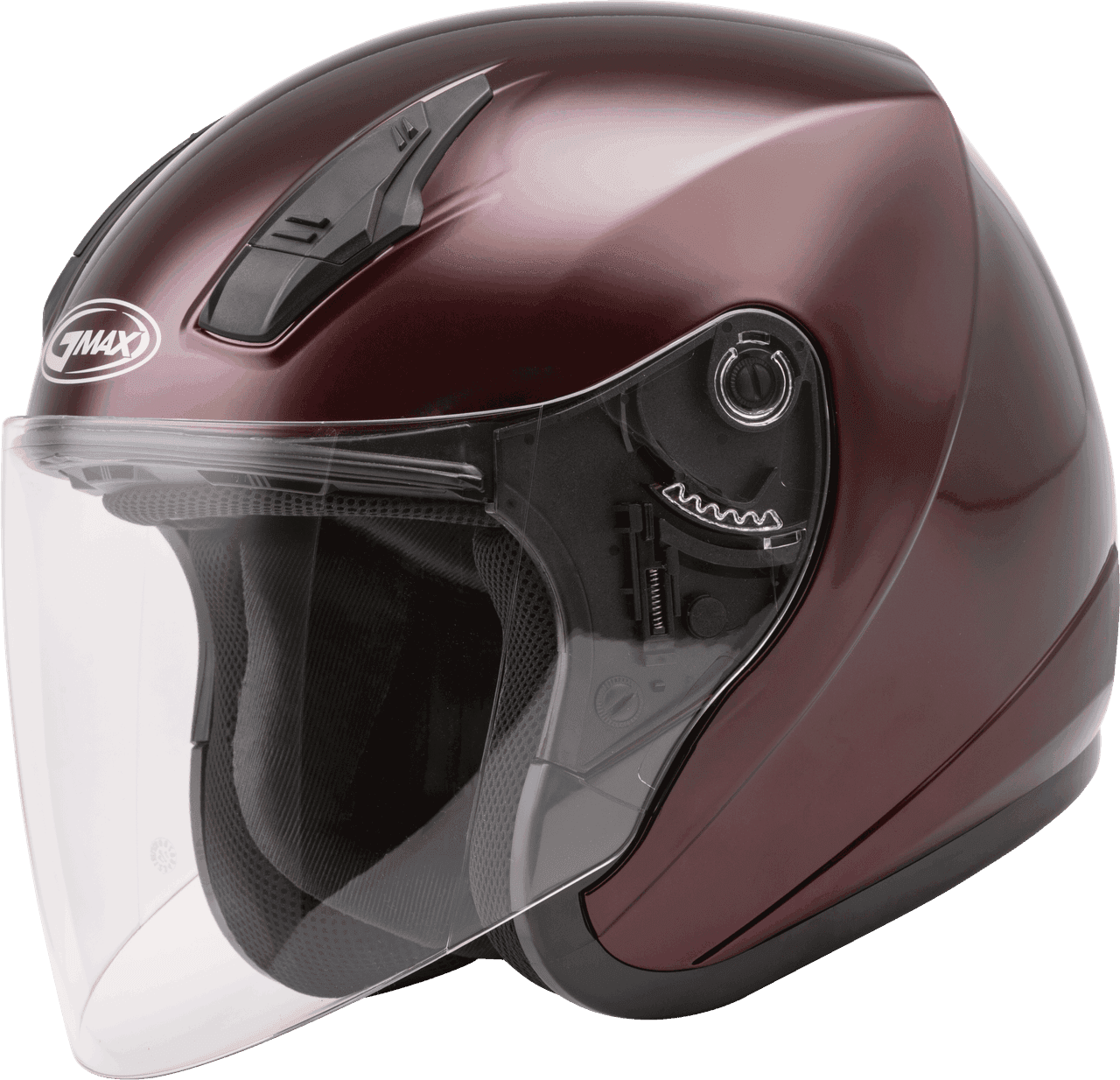 OF-17 OPEN-FACE HELMET WINE RED LG