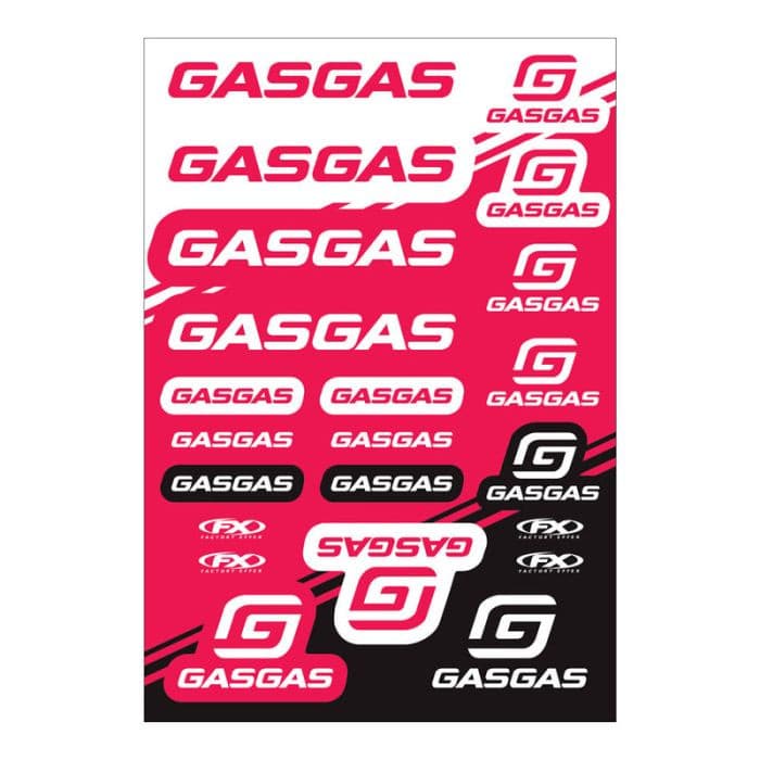 FACTORY EFFEX GASGAS OEM STICKER SHEETS