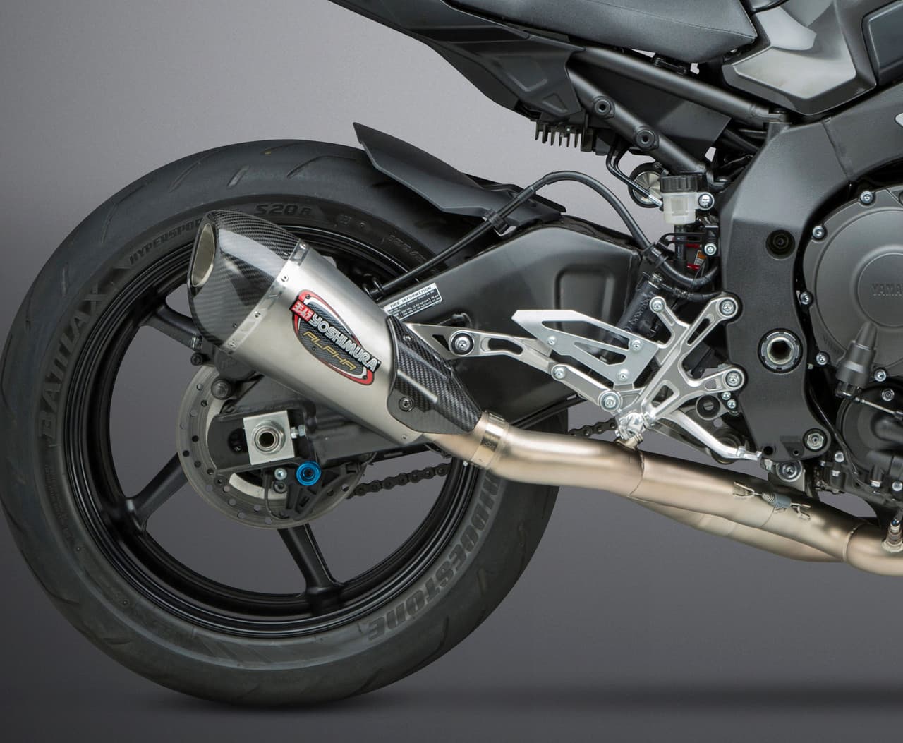 Yoshimura Exhaust Race Alpha-T 3QTR Slip-On Ss-Ss-Cf Works