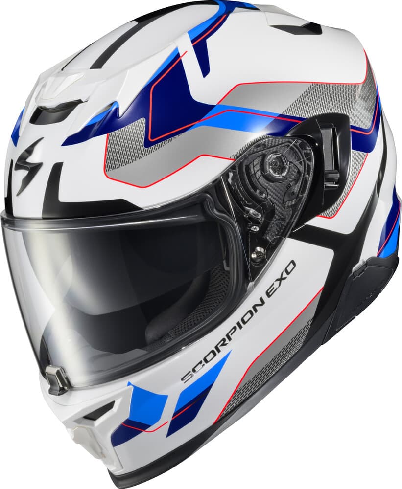 Scorpion Exo EXO-T520 Full Face Helmet Zuse White/Blue LG