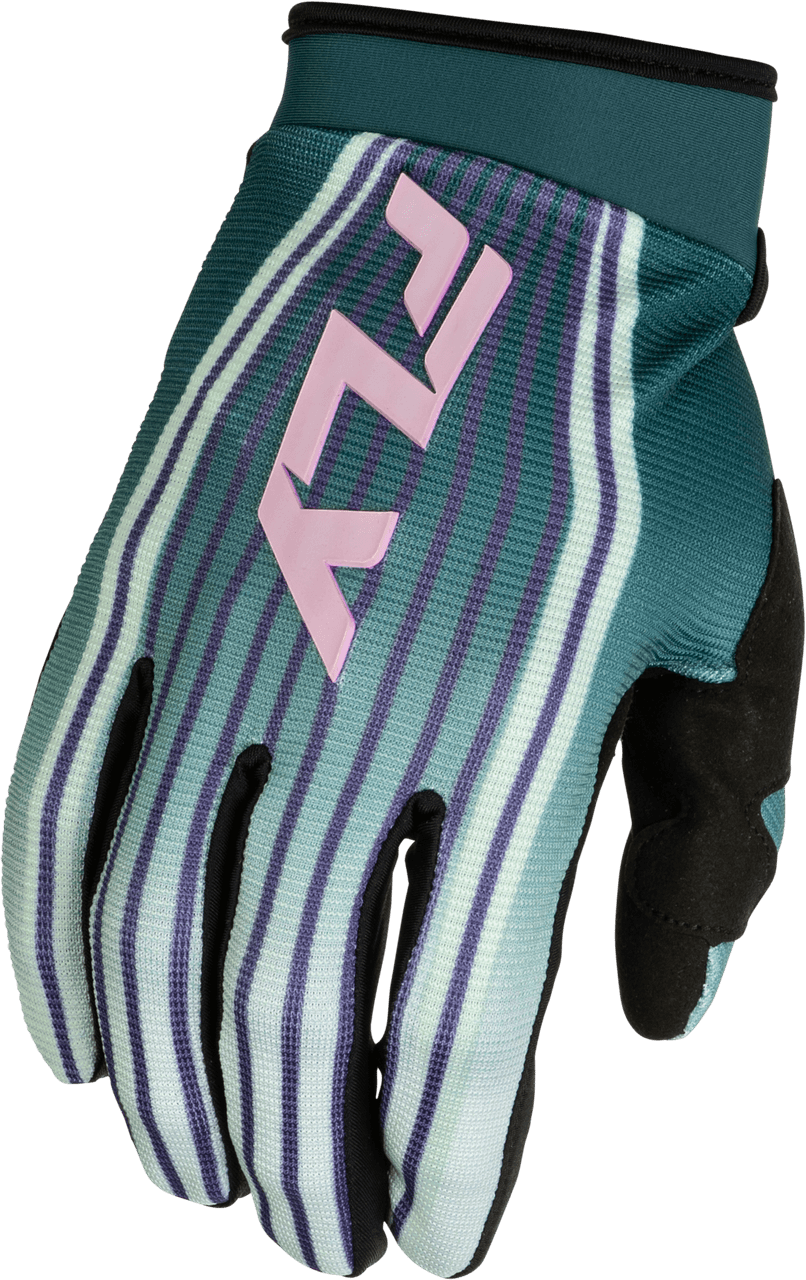 Fly Racing F-16 Lift Gloves Green/Purple/Pink LG