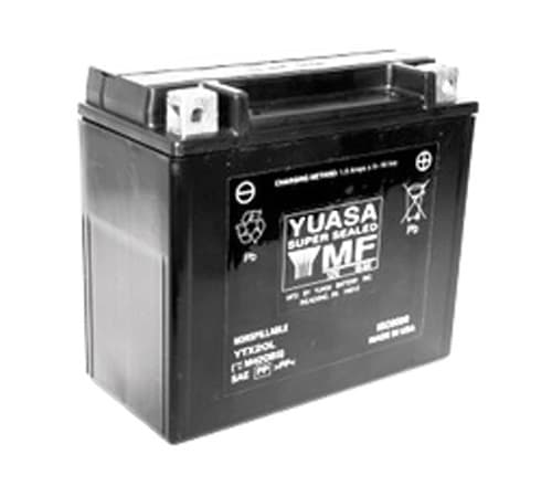 YUASA YTX20L FACTORY ACTIVATED MAINTENANCE FREE 12 VOLT BATT