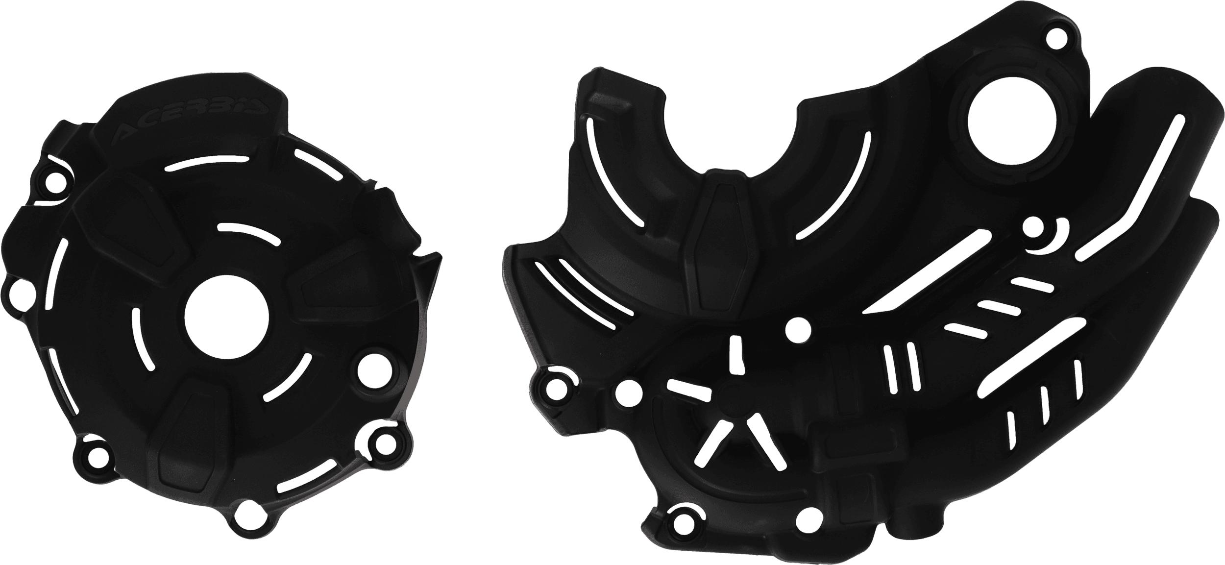 IGNITION/CLUTCH COVERS BLACK YAM