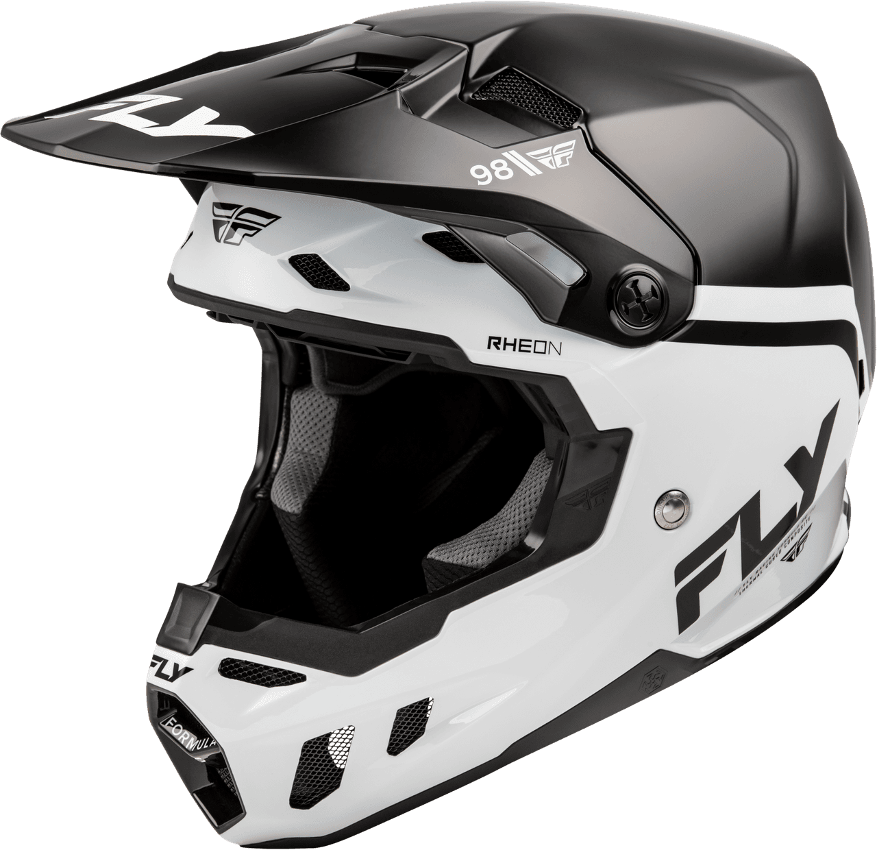 Fly Racing Formula Cc Objective Helmet Black/White 2X