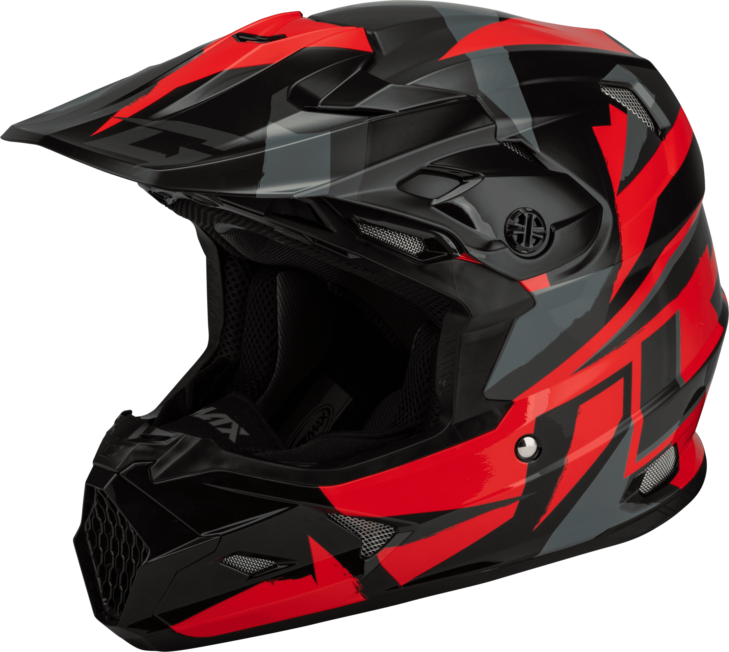 MX-96S SPLINTER HELMET BLACK/RED 2X