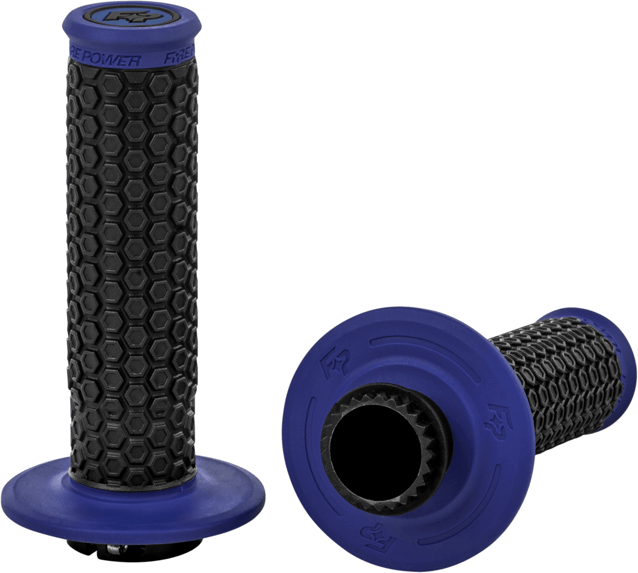 Fire Power Pilot MX Lock-On Grips Blue
