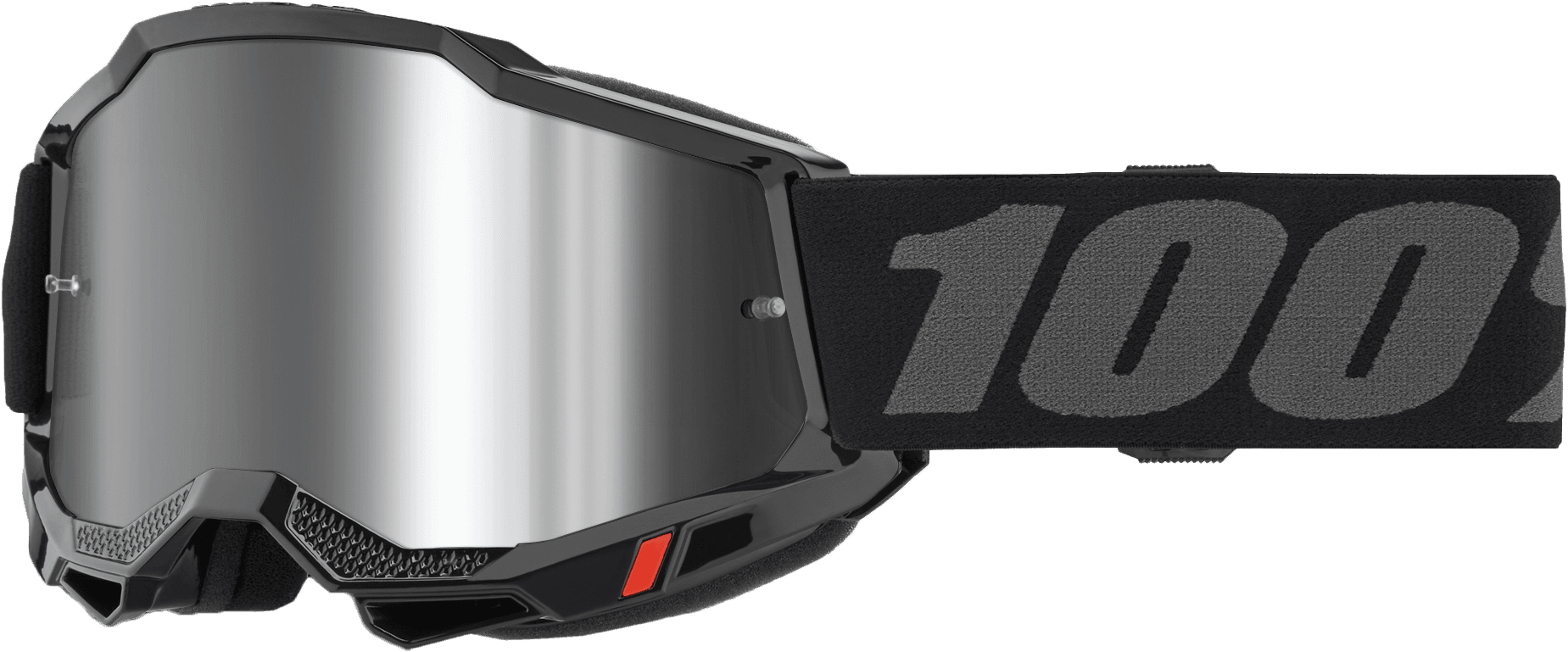 ACCURI 2 GOGGLE BLACK MIRROR SILVER LENS