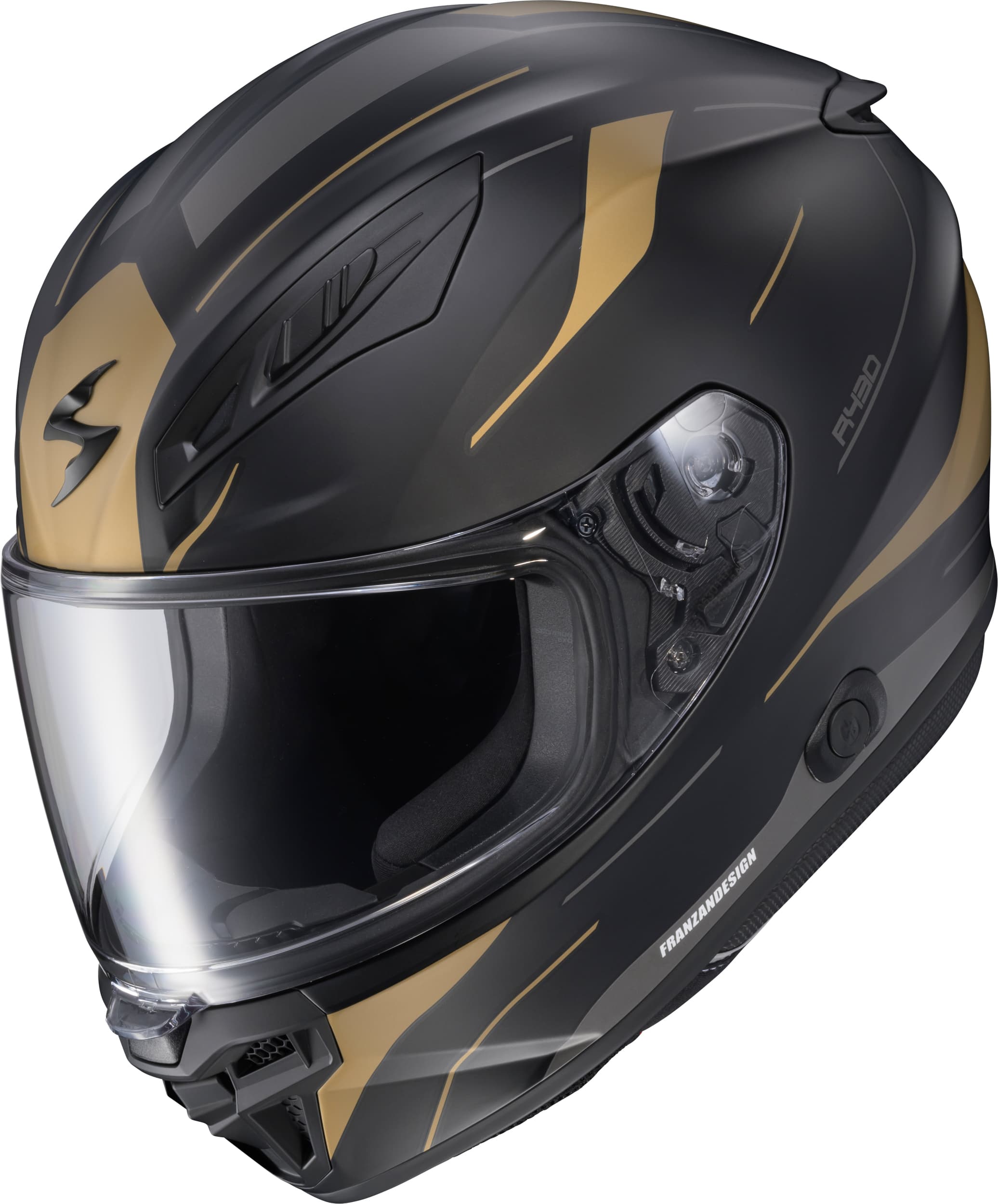 EXO-R430 FULL FACE HELMET CUTLASS BLACK/GOLD 2X