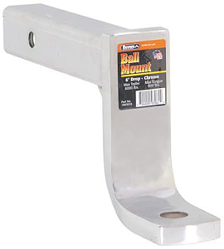 DEEP DROP BALL MOUNT 6" DROP CHROME