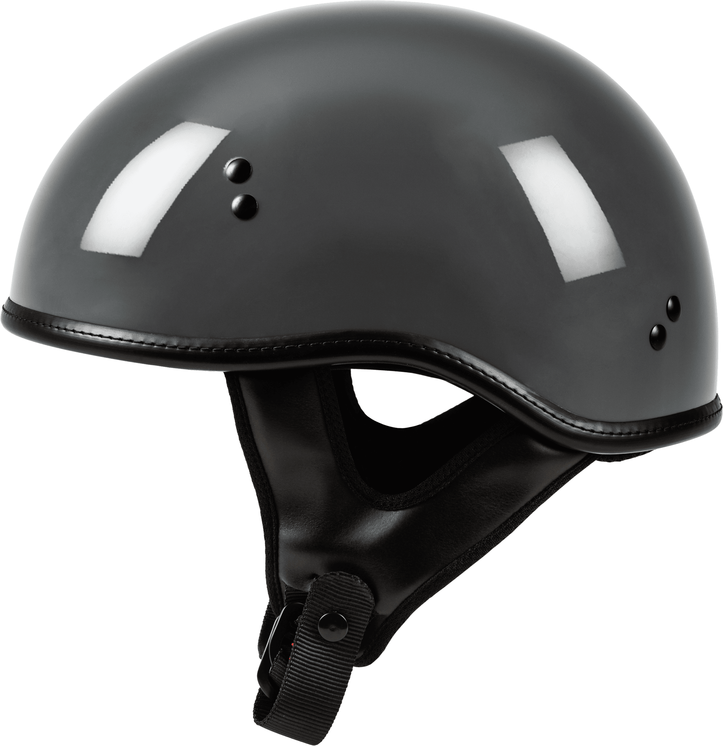 .357 SOLID HALF HELMET GREY SM