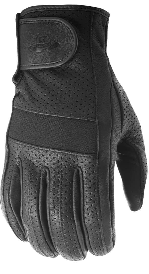 Highway 21 Jab Perforated Gloves Black 4X