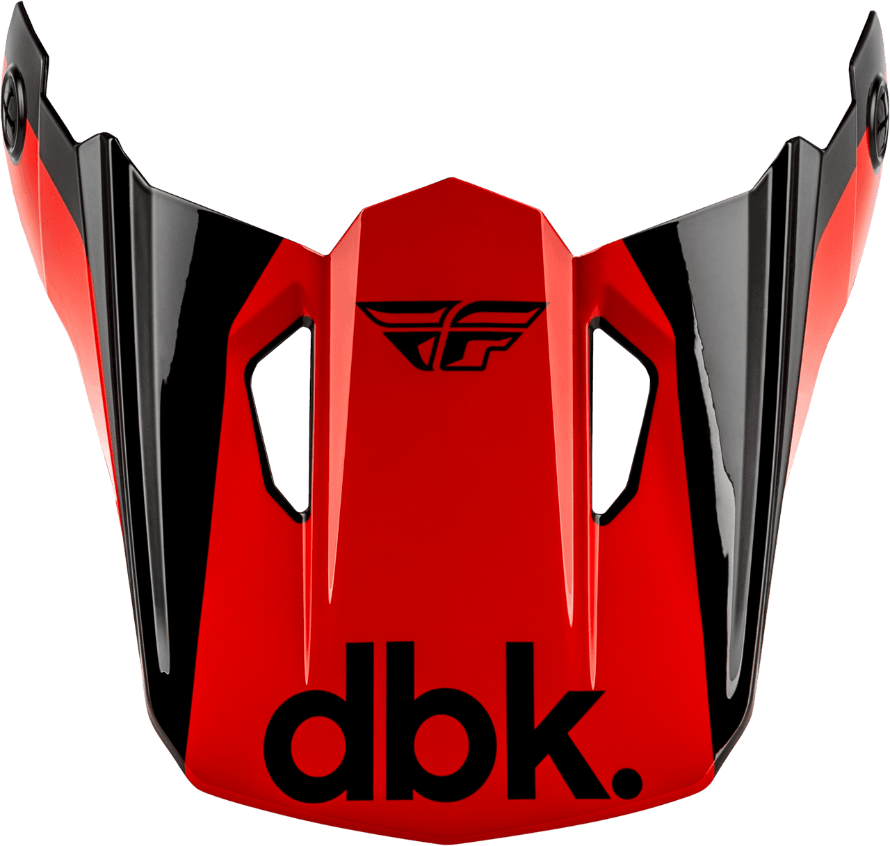 Fly Racing Kinetic Dbk Helmet Visor Black/Red/Grey XS/SM