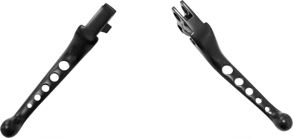 5-HOLE LEVER SET BLACK BIG TWIN 96-06 XL 96-03