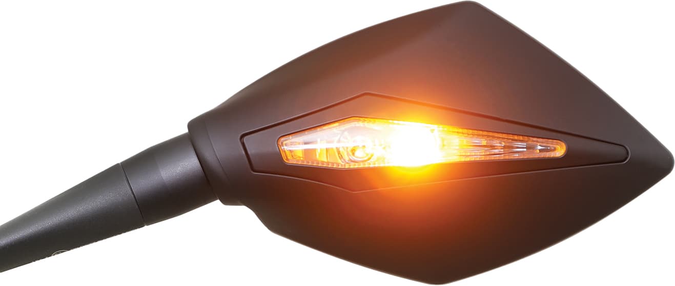 Koso Apex M10 Mirrors W/Indicators Black Pr