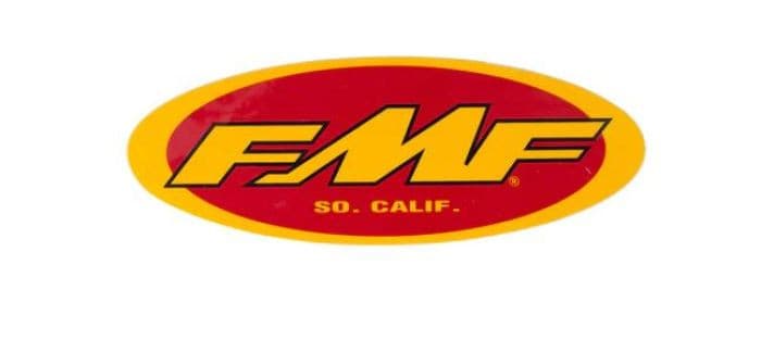 FMF 5" OVAL STICKER (YEL/RED) (100 PACK)