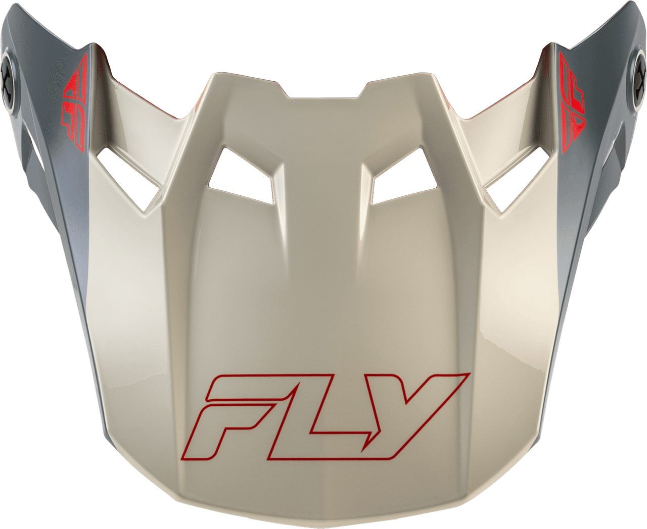 Fly Racing Formula Cc Glide Visor Black/Red/Grey YL/SM