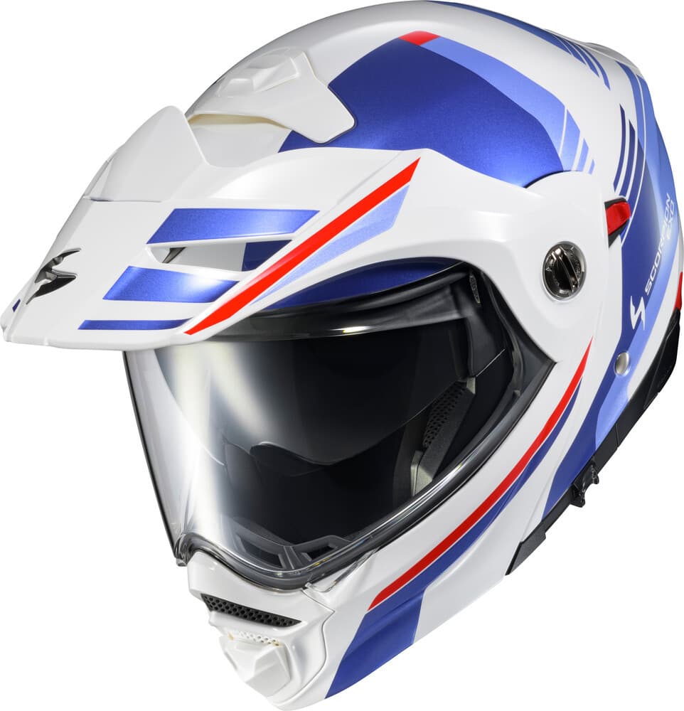 Scorpion Exo EXO-AT960 Modular Helmet Monk White/Blue MD