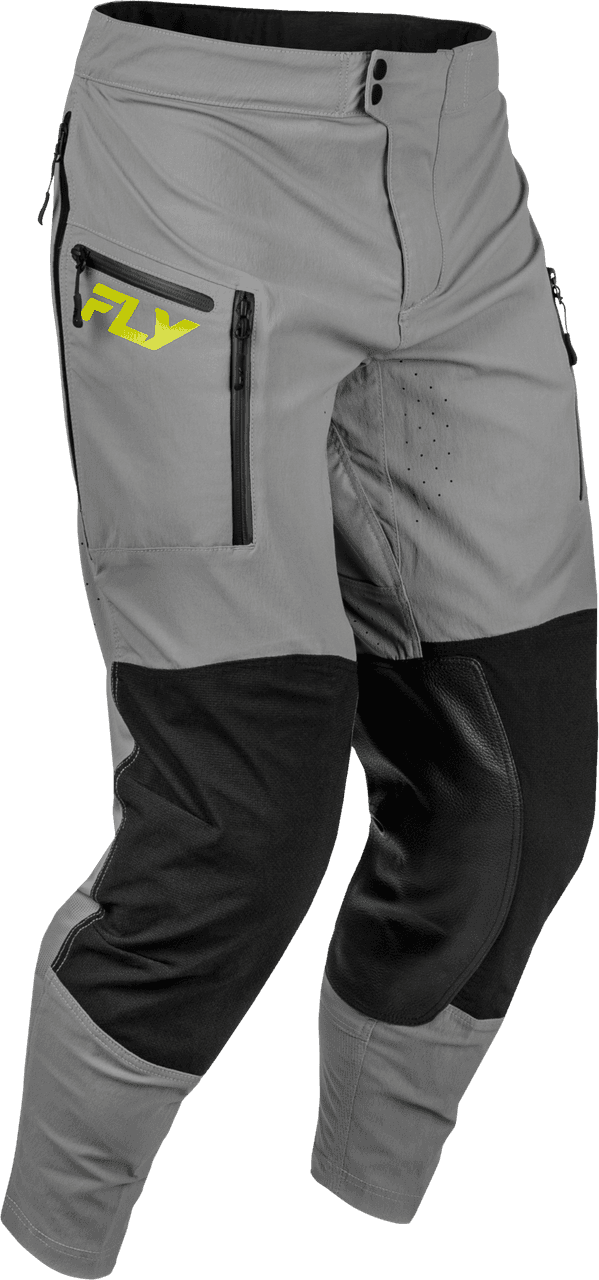 Fly Racing Patrol Elite Pants Grey/Black/Hi-Vis Size 40