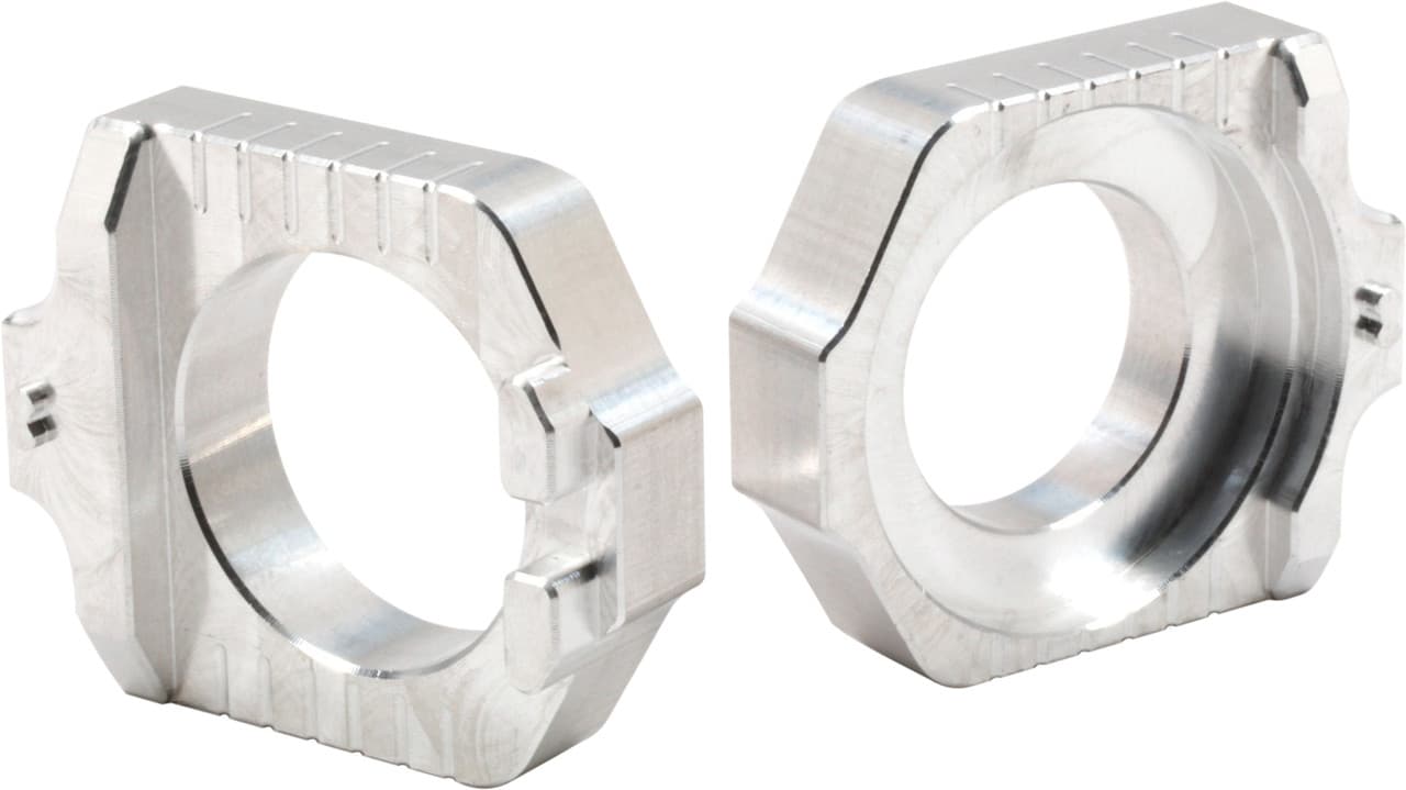 Works Axle Blocks Elite KTM/Husqvarna Silver
