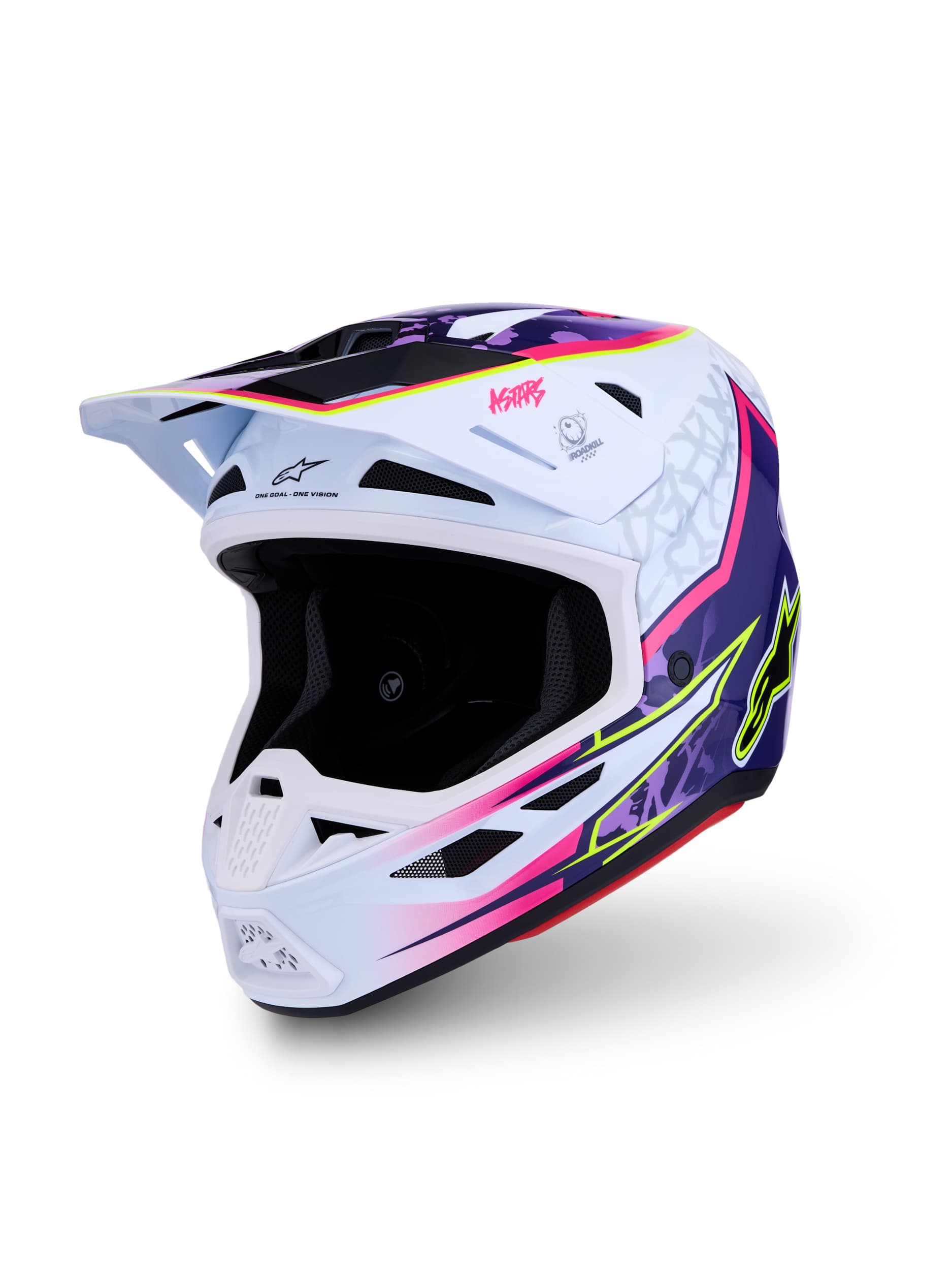 S-M7 BLASTER HELMET ECE06/DOT PRPL/PINK/WHT GLOSSY SM