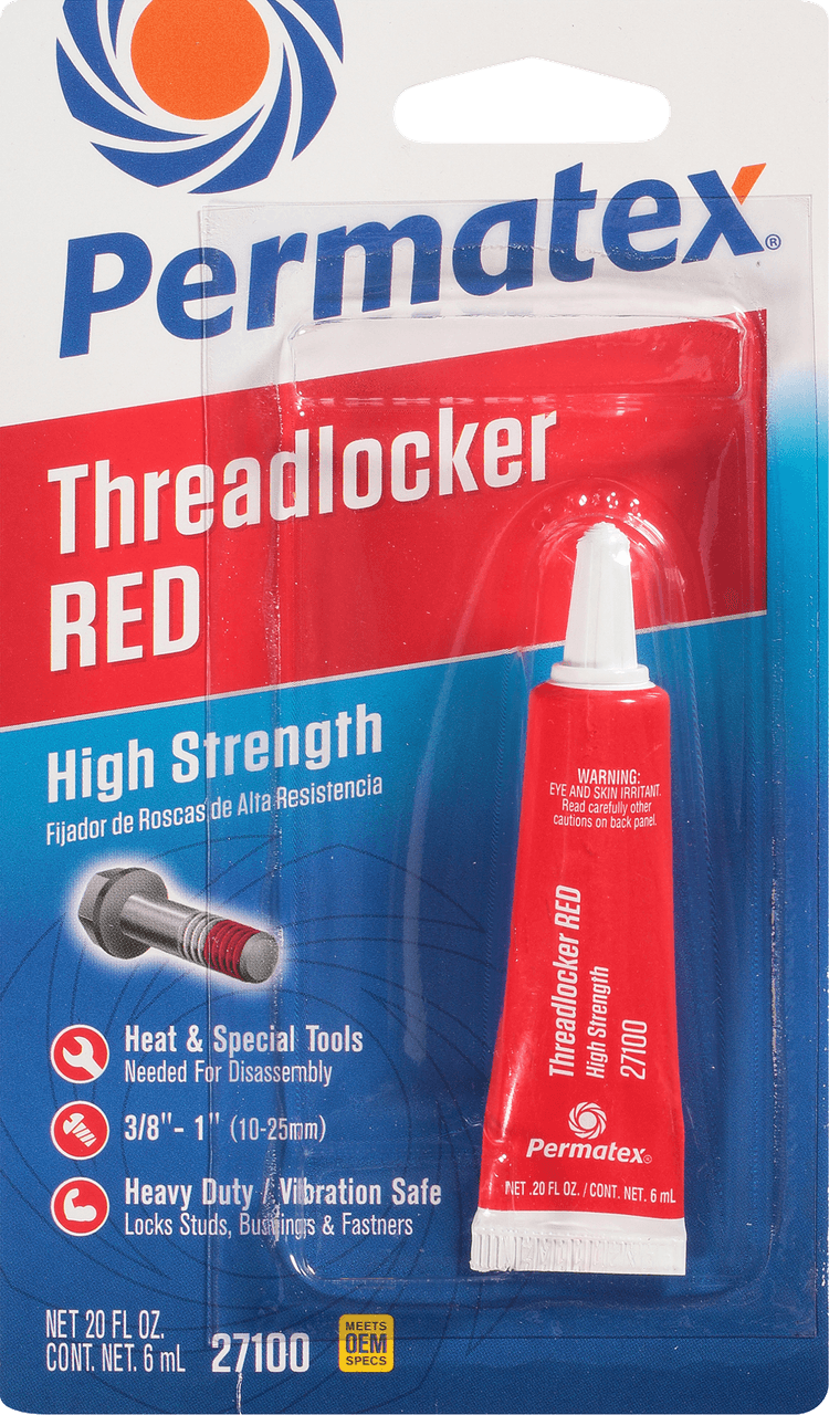 Permatex High Strength Threadlocker Red 6 Ml