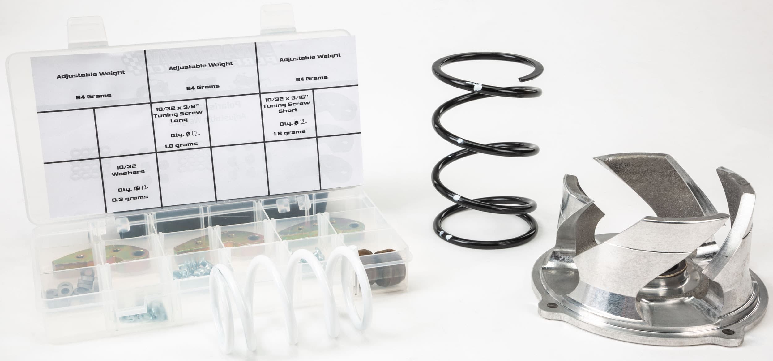 CLUTCH KIT WITH ADJ WEIGHTS POL 6K+ STK PIPE