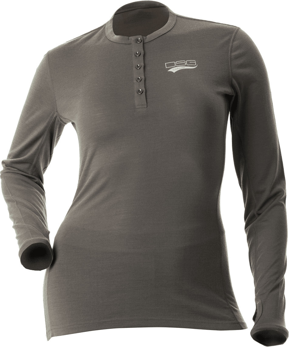 MERINO WOOL BASE LAYER SHIRT GREY 3X
