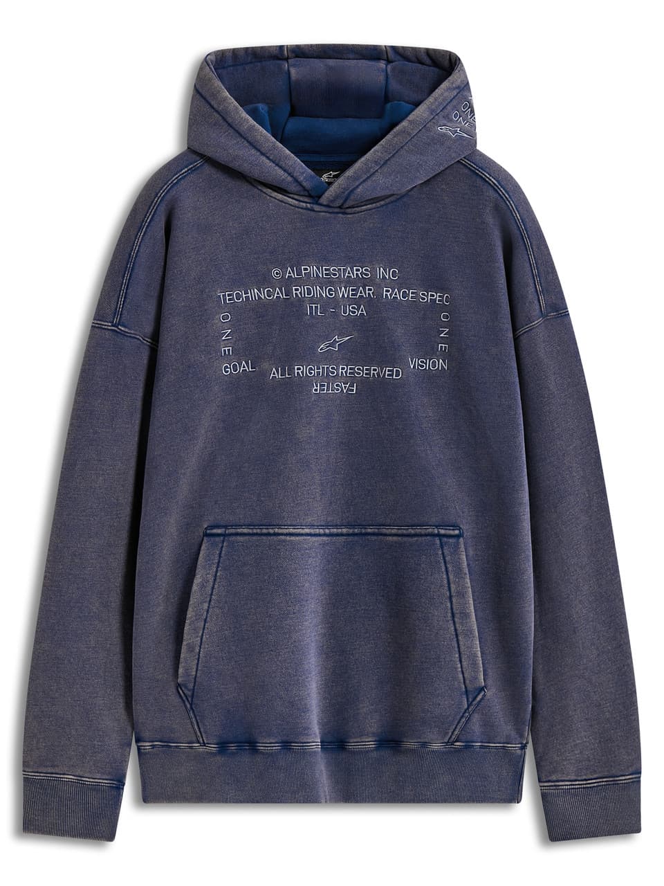 Alpinestars Infinite Washed Ovrsizd Hoodie Washed Navy SM