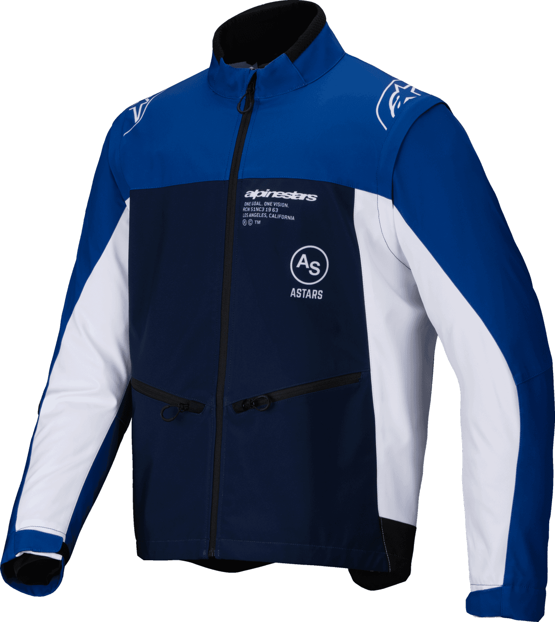Alpinestars Lite-Dura Softshell Jacket Navy/Bright Blue/White MD