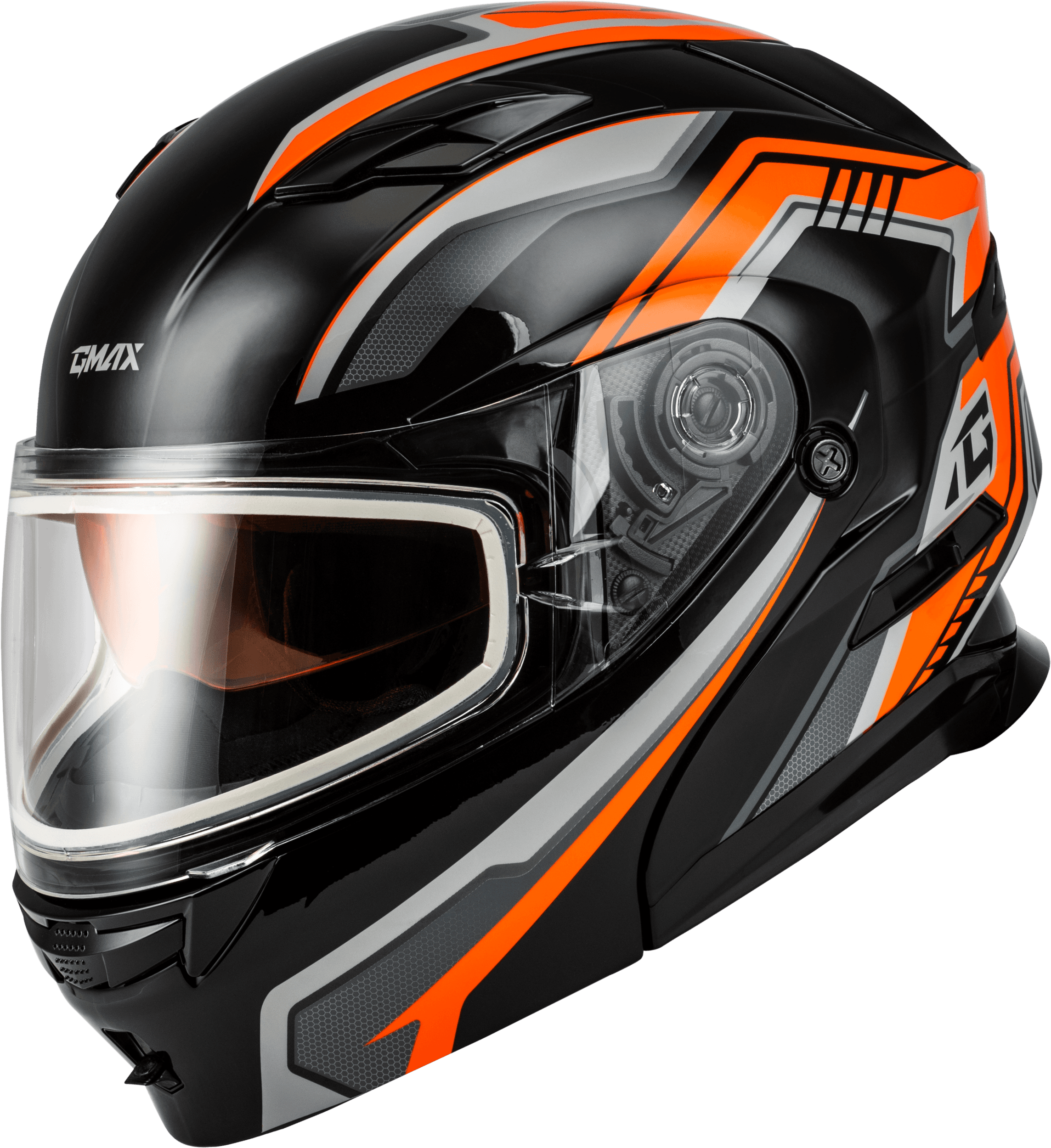 MD-01S TRANSISTOR SNOW HELMET ORANGE/BLACK XS