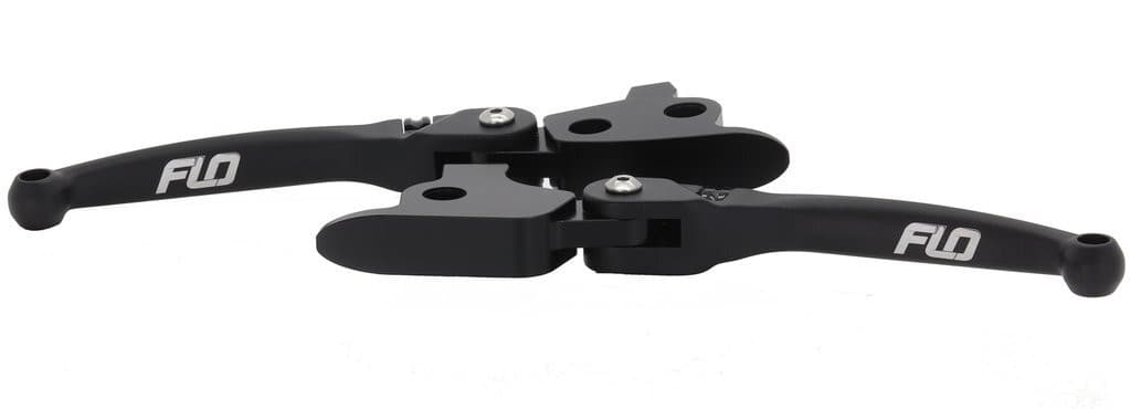 Flo Motorsports MX Style Lever Set Black `08-13 Flh/Flt
