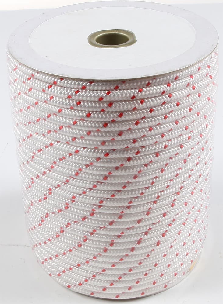 SP1 Nylon Starter Rope Polyester White/Red 3/16"X250'