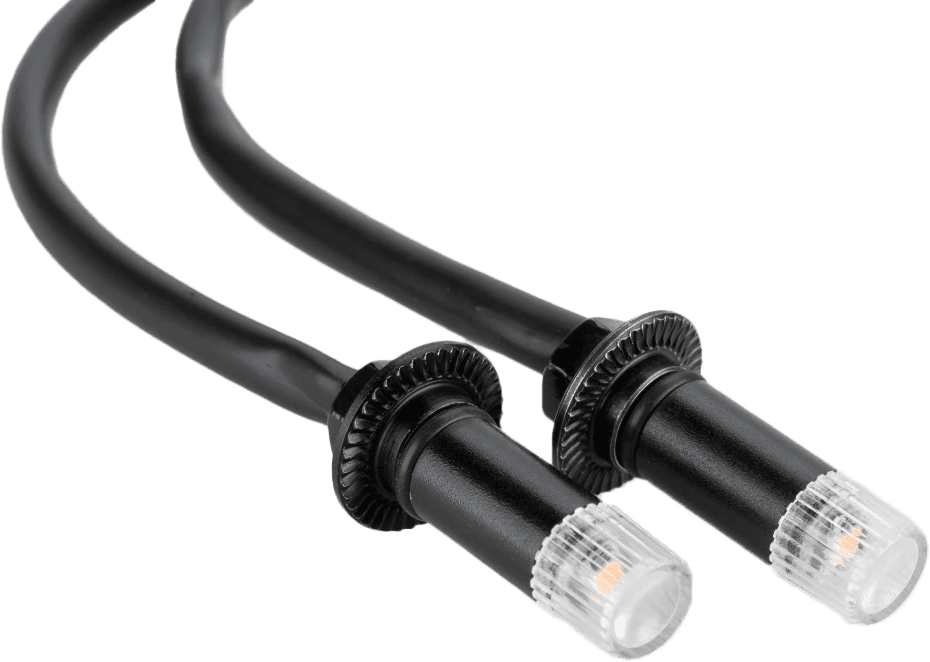 Puig Tab Turn Signals Black W/Clear Lens