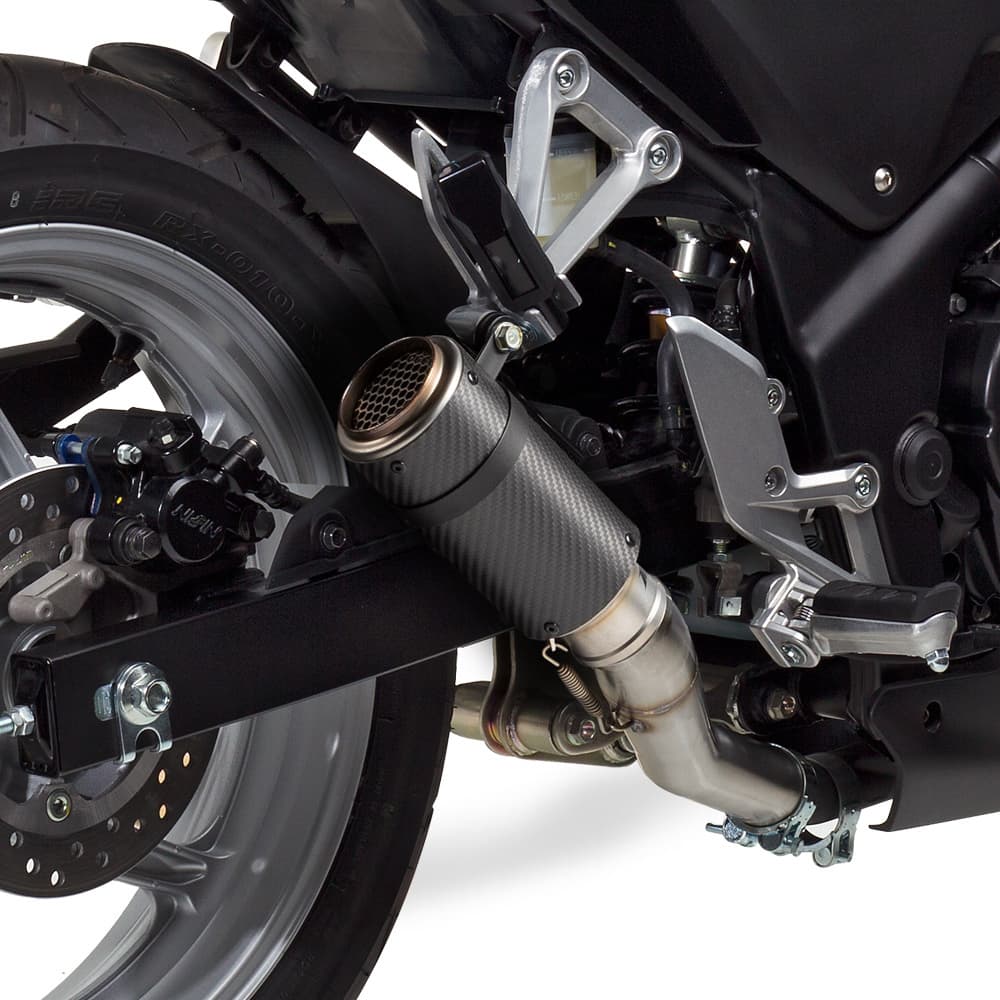 Hotbodies Mgp Stinger Slip-On Matte Carbon Honda