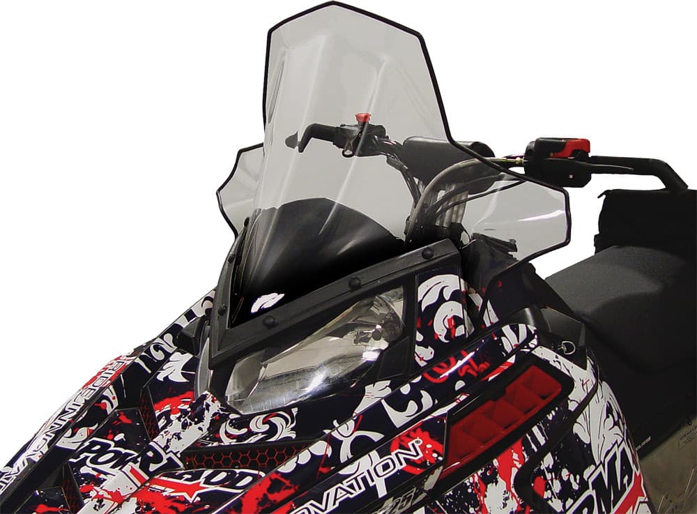 Powermadd Cobra Windshield Mid Smoke/Black 19" Polaris Pro-Ride
