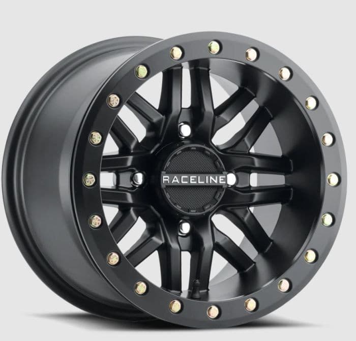 RACELINE BL RYNO BLACK W/BLACK RING 15X10 4X156 (5+5)