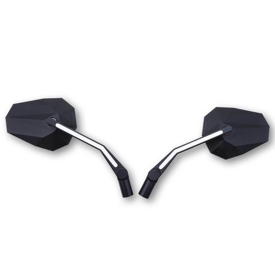 Highsider STEALTH-X3 Drl Mirror Pair Matte Black